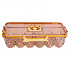 Контейнер-лоток для хранения яиц YIWU 32.5х18х8 см Коричневый (HP-27-1)