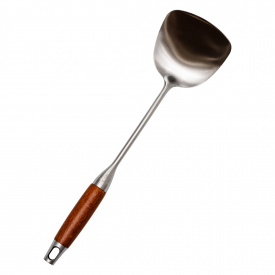 Лопатка для вока YIWU Generous 38х10 см Коричнево-серебристый (HP-8-44)