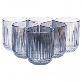 Набор стаканов YIWU 250 мл Голубой 6 шт (HP-19-69)