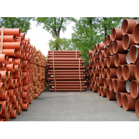 Гофрована дренажна (перфорована) труба SN8 315мм 6м градус перфорації 120-360