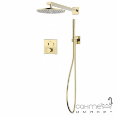 Душевая система скрытого монтажа с термостатом Imprese Deira ZMK1124090480 золото шампань Южноукраїнськ
