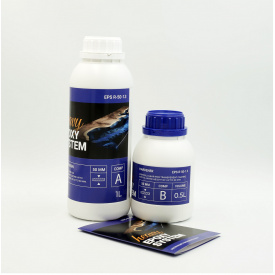 Эпоксидная смола для столешниц 1,3 кг прозрачная с отвердителем для мебели, форм и столов