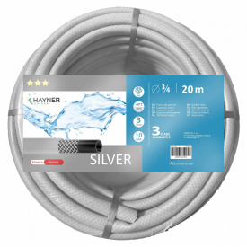 Шланг садовий для поливу KHAYNER Garden 3/4" Silver 20 м Сірий (2634370964)