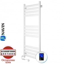Сушка для рушників Електро Navin Ellipse 50*120 Sensor, таймер Білий, Лівий, (вуглецева сталь)