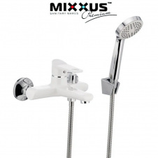 Смеситель для ванны короткий нос Mixxus Dallas Euro White (Chr-009)