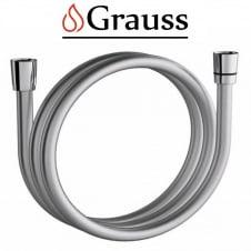 Шланг для душу силіконовий 175 см (Колір срібний) KB-0803-175-01 SILVER, Grauss Чехія