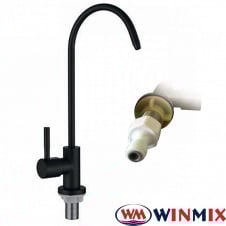 Однокран для питної води чорний WINMIX MONO-07.SUS FILTER Black (нержавіюча сталь)