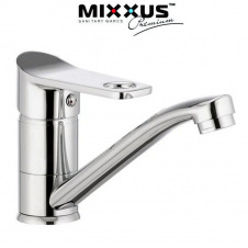 Змішувач для умивальника ялинка на гайці 15 см Mixxus Dallas (Chr-555)