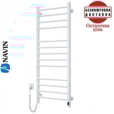 Сушка для рушників Електро Navin Класик Квадро 50*120 Sensor, таймер Білий, Лівий (вуглецева сталь) Україна