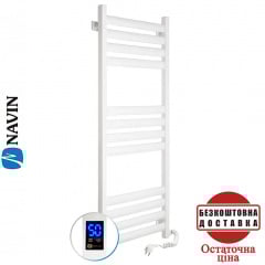 Сушка для рушників Електро Navin Ellipse 50*120 Sensor, таймер Білий, Правий (вуглецева сталь) Коломия