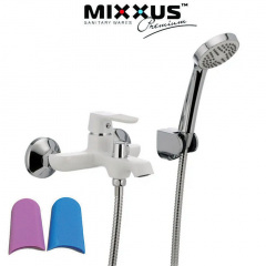 Змішувач для ванни короткий ніс MIXXUS Premium Tiger Euro White (білий) (Chr-009), Польща Чугуев