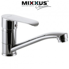 Змішувач для умивальника ялинка на гайці 15см Mixxus Colorado (Chr-555) Іршава