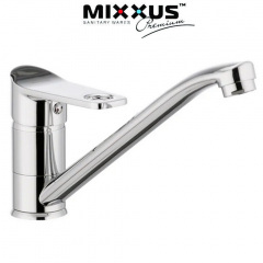 Змішувач для кухні ялинка на гайці 25 см Mixxus Dallas (Chr-555) Петрово