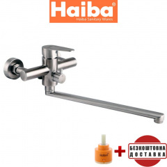 Змішувач для ванни довгий ніс HAIBA Dax (Chr-006) (нержавіюча сталь Sus 304) Івано-Франківськ