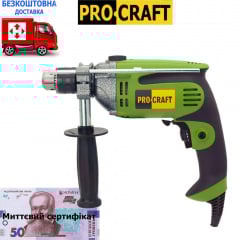 Дриль ударний ProCraft PS-1050+сетифікат Петрове