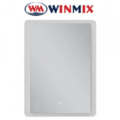 Дзеркало для ванної кімнати Winmix Premium OLIVARY MR19-80x60-REVERSE (з LED-підсвічуванням, антизапотівання) Михайловка