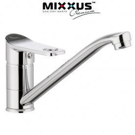 Змішувач для кухні ялинка на гайці 25 см Mixxus Dallas (Chr-555)