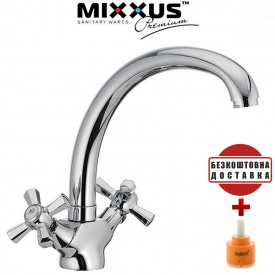 Змішувач для кухні вухо MIXXUS Premium Retro (Chr-273), Польща