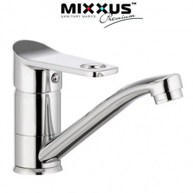 Змішувач для умивальника ялинка на гайці 15 см Mixxus Dallas (Chr-555)