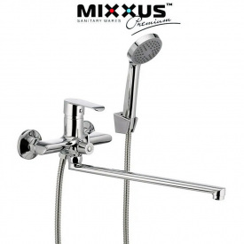Смеситель для ванны длинный нос Mixxus Colorado EURO (Chr-006)