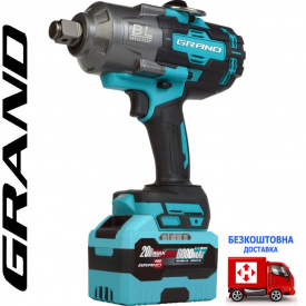 Акумуляторний гайковерт Grand АГ-2100 UBL (2*(20в, 6Аг))