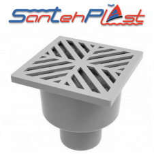 Душовий трап із пластиковими ґратами TV-100-50.01 DN50, Santehplast