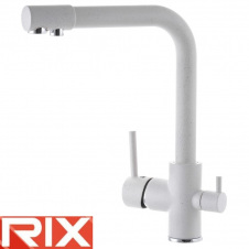 Змішувач для кухні Вухо Rix LR4055W-3 з виходом для питної води, Молочний коктейль