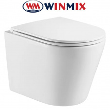 Унітаз підвісний Winmix PREMIUM BEVEL 0301-R 515*355*365mm, система змиву RIMLESS