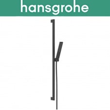 Душовий набір зі стійкою Hansgrohe (art 24380670) Pulsify E 100 1jet EcoSmart 90 см, Чорний мат