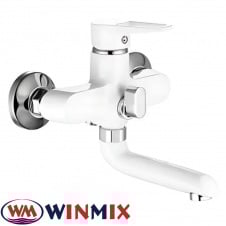 Змішувач для ванни короткий ніс Winmix Elba Euro WHITE (Chr-009), Польща