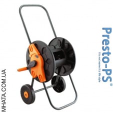 Візок для шланга (з колесами) чорний (60м-1/2) Presto №3501