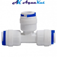 Фото - Трійник Aquakut QC-QC-QC 1/4"QC - 1/4"QC - 3/8"QC (DCC-09B) Трійник Aquakut QC-QC-QC 1/4"QC - 1/4"QC - 3/8"QC (DCC-09B)