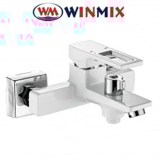 Змішувач для ванни короткий ніс Winmix Premiun Dante EURO White-Chrome (Chr-009), Польща
