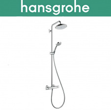 Душова система з термостатом Hansgrohe (art 27185000) Croma 220 Showerpipe, Хром