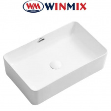 Раковина (умивальник) накладна Winmix Premium QUADRO -0209 600*370*140mm (біла)