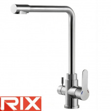 Змішувач для кухні Вухо Rix DAX (Chr-021), SUS304 з краном під осмос, з нержавіючої сталі