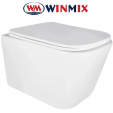 Унітаз підвісний Winmix QUADRO 0303-T3 485*340*365mm, система змиву TORNADO 3.0