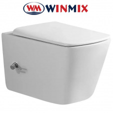 Унітаз-біде підвісний WINMIX PREMIUM QUADRO 1301-R 510*350*345mm, система змиву RIMLESS