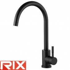 Змішувач для кухні Rix LUX (Chr-011) BLACK, SUS304 з нержавіючої сталі