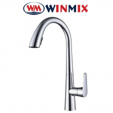 Змішувач для кухні Вухо Winmix Premium WARTA (Chr-014) з висувним виливом, Польща