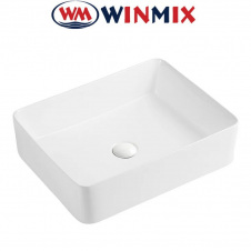 Раковина (умивальник) накладна Winmix Premium QUADRO -0102 520*410*130mm (біла)