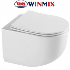 Унітаз підвісний Winmix Premium ELLIPSE 0302-T3 495*360*370mm, система змиву TORNADO 3.0