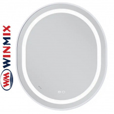 Дзеркало для ванної кімнати Winmix Premium ELLIPSE MV05-80x70-REVERSE WHITE (з LED-підсвічуванням, антизапотівання)