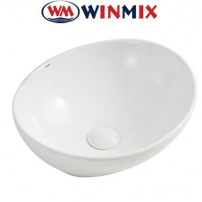 Раковина (умивальник) накладна Winmix Premium ELLIPSE-0107 345*265*120mm (біла)