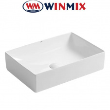 Раковина (умивальник) накладна Winmix Premium QUADRO -0104 500*350*120mm (біла)
