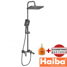 Душова колона із змішувачем HAIBA Gaudi GRAPHITE (Chr-009-J)