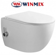 Унітаз-біде підвісний Winmix PREMIUM ELLIPSE 1301-R 500*365*350mm, система змиву RIMLESS