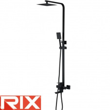 Душова колона із змішувачем Rix KUB-009-J BLACK, SUS304 з нержавіючої сталі