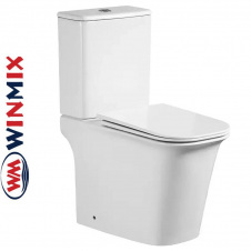 Унітаз-компакт Winmix WAVE 0404-R 630*350*805mm, система змиву RIMLESS
