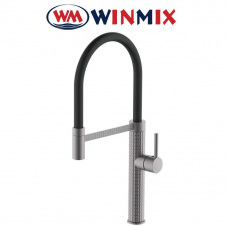 Змішувач для кухні Вухо рефлекторний чорний Winmix Premium Oliwer GRAPHITE REFLECTOR BLACK (Chr-017), Польща